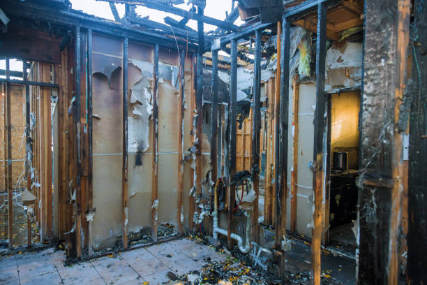 Professional Soot Cleanup technician working in Hampstead, MD